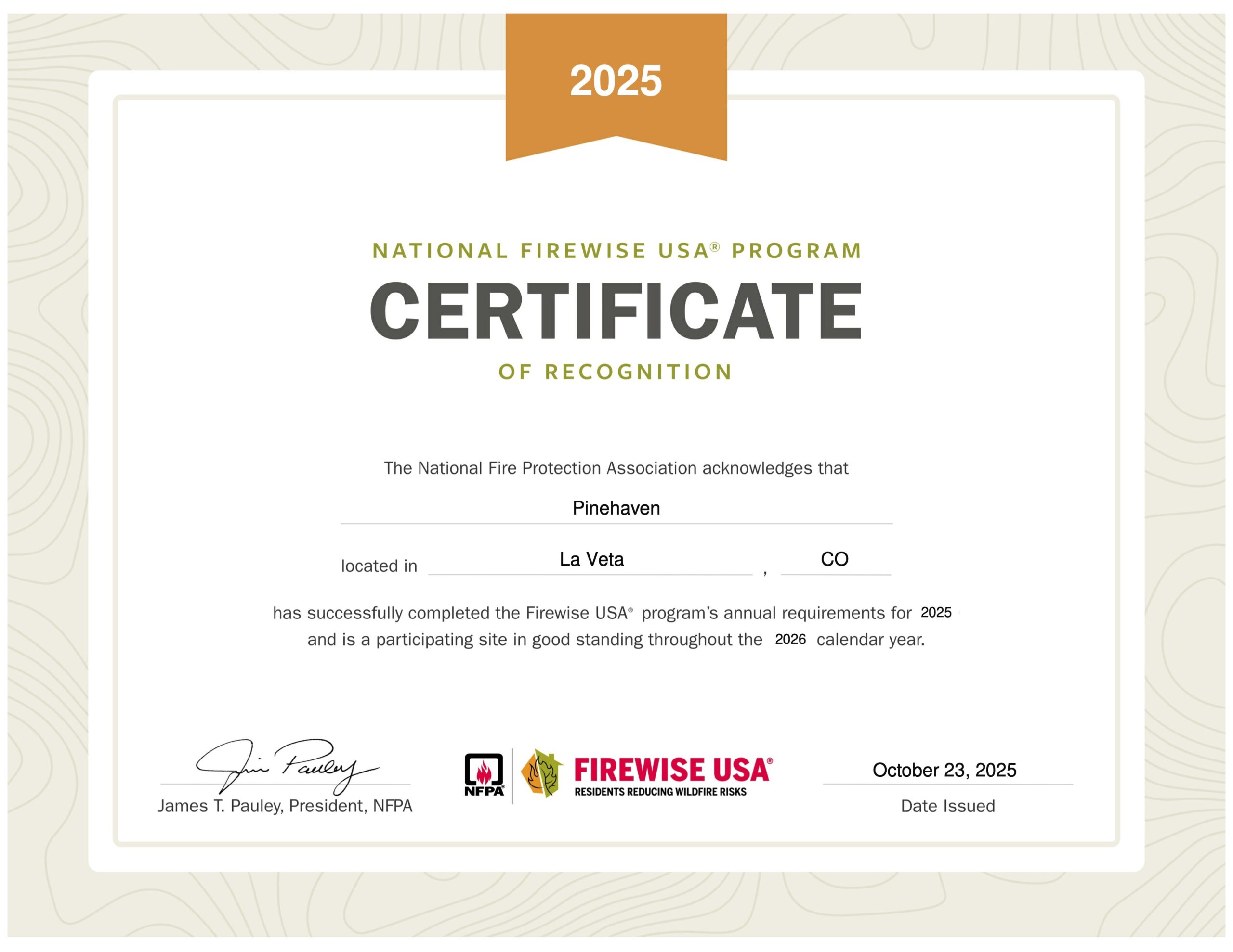 Pinehaven’s Firewise Program in Cuchara, Colorado